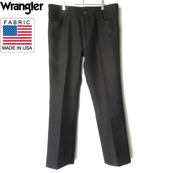 デッド洗い Wrangler ランチャー ドレス ジーンズ 黒 38×32 スラックス ラングラー 82BK スタプレ デッドストック 未使用 D152-25-0048ZV拍卖