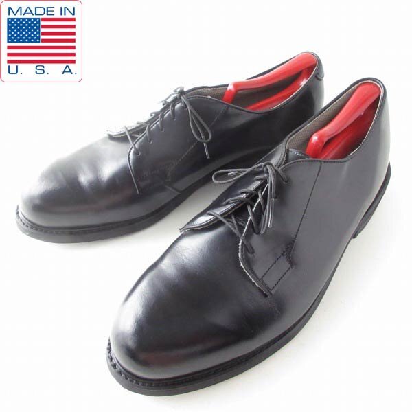 新品 USA製 米軍 ADDISON プレーントゥ シューズ 黒 29.5cm サービスシューズ アメリカ製 大きいサイズ デッドストック D152-32-0014ZV拍卖