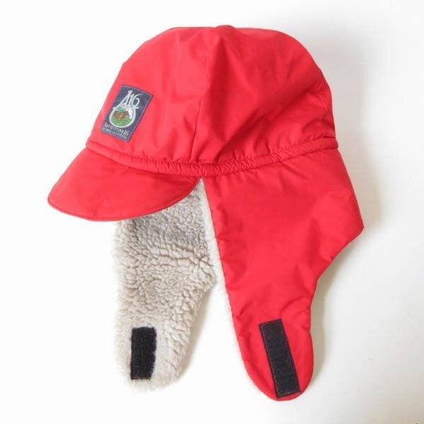 90s ADVENTURE16 ゴアテックス×ボアライナー 耳当て付き キャップ XL 赤系 2WAY ボンバーキャップ ビンテージ D151-41-0013ZV拍卖