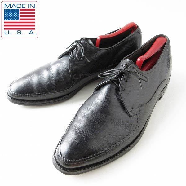 60s USA製 FREEMAN Uチップ シューズ 黒 28cm モックトゥ フリーマン ビンテージ アメリカ製 古靴 d109-32-0080ZVW拍卖