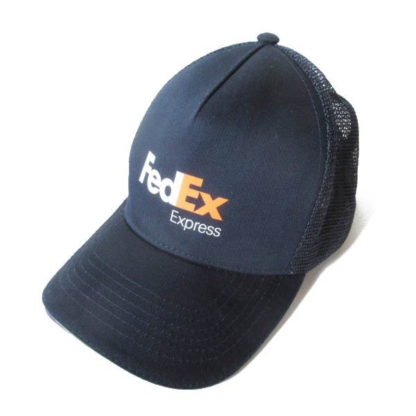 FedEx 企業物 メッシュ キャップ 紺系 スナップバック フェデックス アドバタイジング 帽子 BBキャップ ネイビー D151-41-0008ZV拍卖