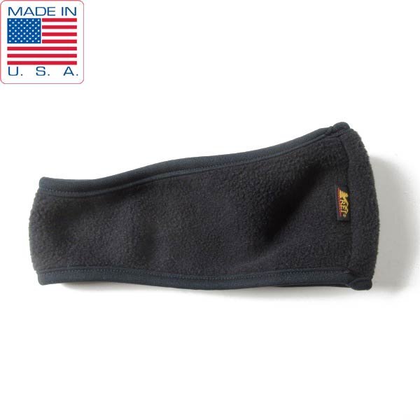 90s USA製 REI フリース イヤーウォーマー 黒 ヘアバンド ブラック アメリカ製 ビンテージ D151-41-0011拍卖