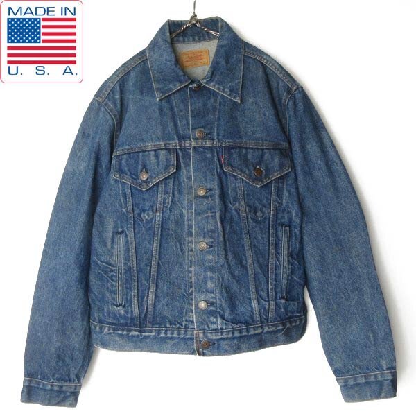 1984年製 USA製 リーバイス 70506 デニム ジャケット 44 濃い色 80s ビンテージ ジージャン 大きいサイズ アメリカ製 D152-17-0013ZVW拍卖