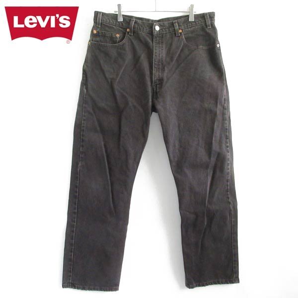 希少レングス 1998年製 リーバイス 505 後染めブラック ジーンズ 実寸W36 L29 黒 90s ジーパン ビンテージ D149-21-0025ZT拍卖