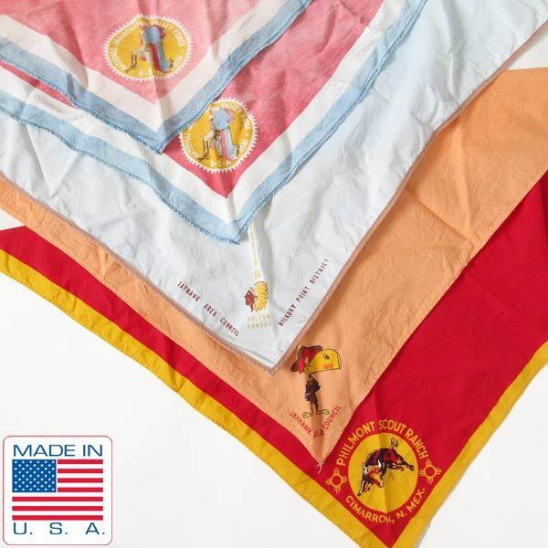 50's-60's USA製 BSA ボーイスカウト ネッカチーフ 5枚セット バンダナ まとめ売り アメリカ製 ビンテージ d144-43-0001ZV拍卖