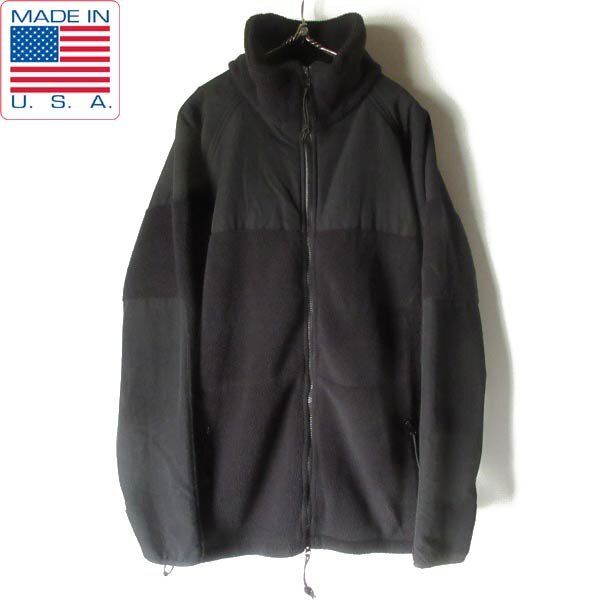 美品 USA製 実物 米軍 ECWCS GEN2 LEVEL3 ポーラテック フリース ジャケット 黒 L ゴアテックスライナー アメリカ製 D151-18-0036ZV拍卖