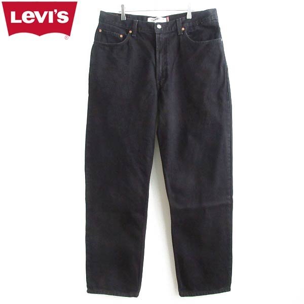 2009年製 美品 アメリカ企画 リーバイス550 後染め ブラック ジーンズ W38 黒 リラックスフィット テーパード D147-21-0017ZV拍卖