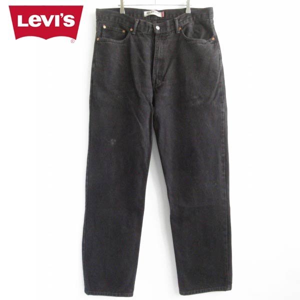 00s~ アメリカ企画 リーバイス550 後染めブラック ジーンズ W38 黒 サルファ リラックスフィット D148-21-0021ZV拍卖