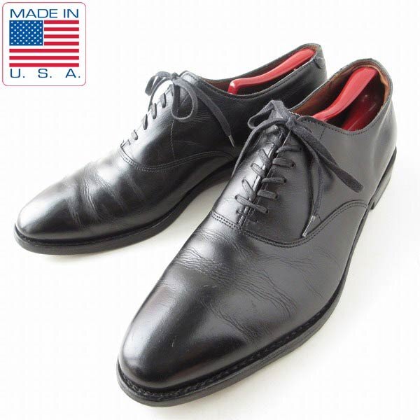 USA製 アレンエドモンズ Carlyle 内羽根 プレーントゥ 黒 11.5D 29.5cm ビジネス 大きいサイズ 定価9万円 靴 D147-32-0011ZV拍卖