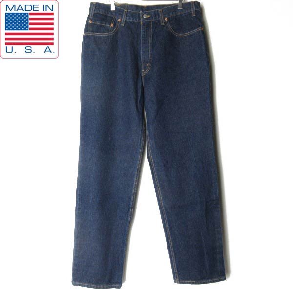 美品 2001年製 USA製 リーバイス 550 濃紺 ジーンズ W36 L32 リラックスフィット 00s アメリカ製 ジーパン ビンテージ D152-21-0033ZV拍卖