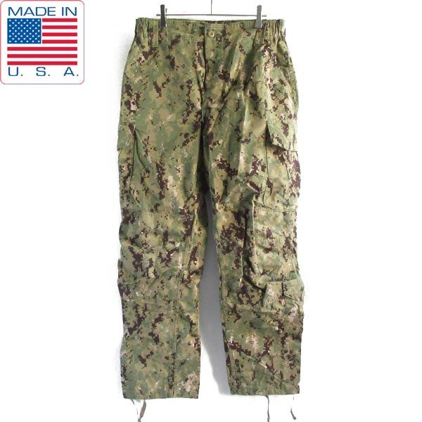USA製 実物 米軍 US NAVY AOR2 NWU デジカモ 迷彩 TYPE3 コンバットパンツ M-R カーゴ パンツ サバゲー アメリカ製 D150-25-0048ZV拍卖