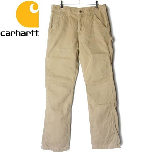アメリカ企画 carhartt カーハート B324 DKH ツイル ワークパンツ 31×32 リラックスフィット ピーチスキン D151-25-0059ZV拍卖