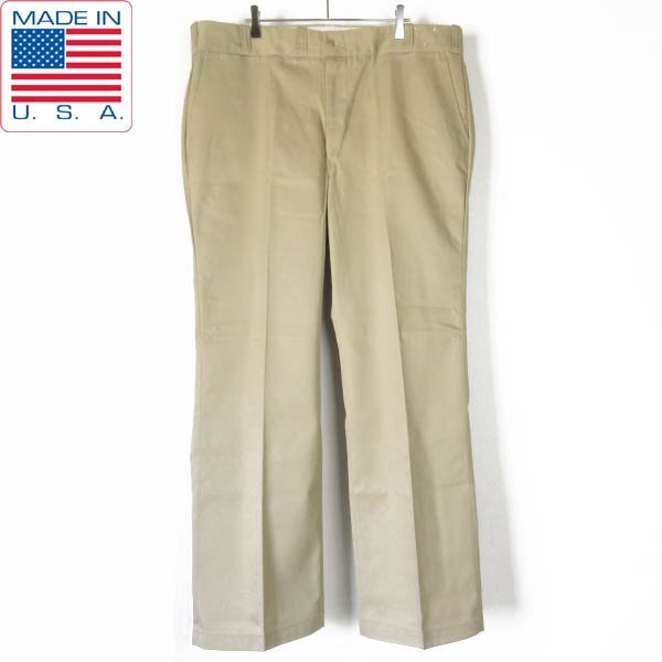 新品 USA製 70s MONGOMERY WARD ワークパンツ ベージュ系 実寸W40.5 モンゴメリーワード チノパン デッドストック D152-25-0003ZV拍卖