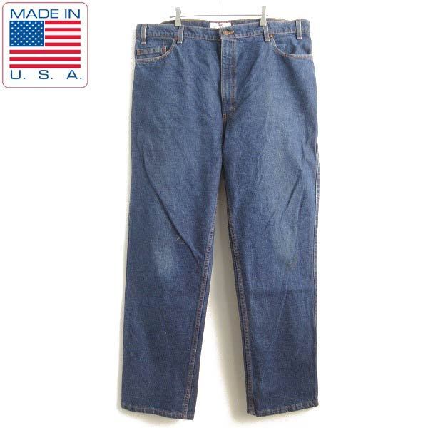 90's USA製 リーバイス 540 リラックスフィット ジーンズ 濃紺 W42 ジーパン テーパード デニム バギー 550 ビンテージ D144-21-0012ZV拍卖