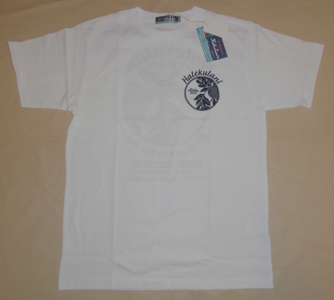 Hula Lani HAWAII プリントTシャツ パンの実 ホワイトLゆうパケット便で送料無料!拍卖