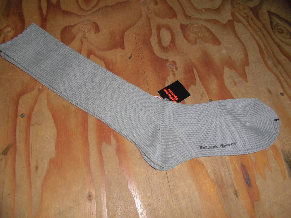 ◎しっかりリブ 高級ハイソックス グレー 22~25cm☆ 日本製拍卖