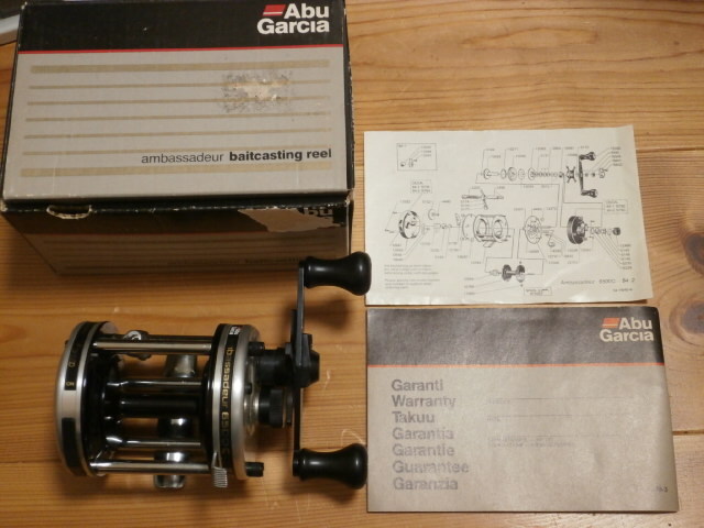☆ABU 6500C 極美品 80年代 箱あり abu 6500C オールド old  (検索用 道楽 1500C 4500C 3500 heddon ZEAL 渓流 管理釣り場拍卖