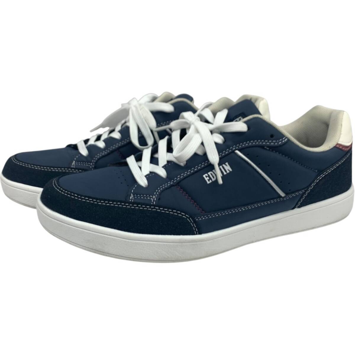 EDWIN (エドウィン) EDWIN エドウィン ローカット カジュアルスニーカー EDW-7023 27.0㎝ US9 ネイビー メンズ/006拍卖