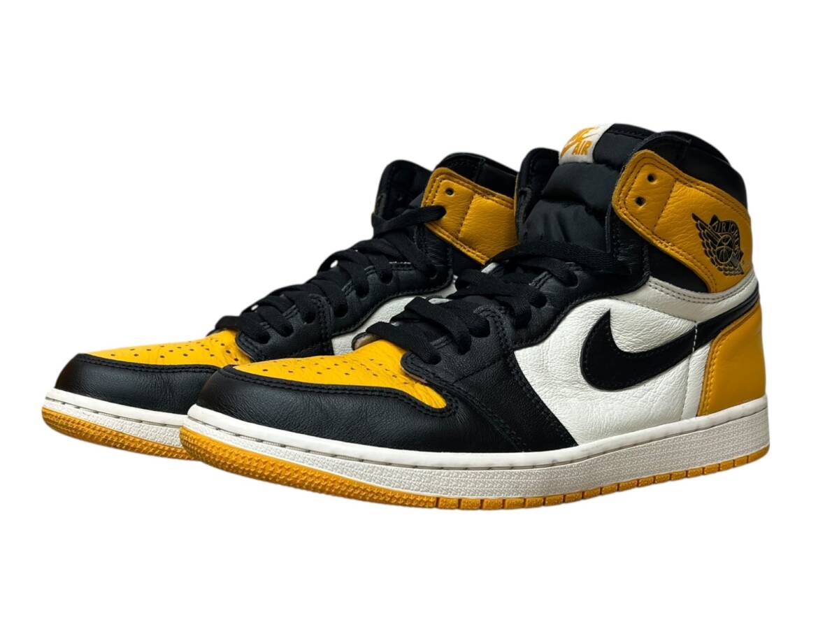 NIKE (ナイキ) AIR JORDAN 1 OG エア ジョーダン 1 レトロ ハイ スニーカー 555088-711 28cm US10 ホワイト イエロー メンズ/199拍卖