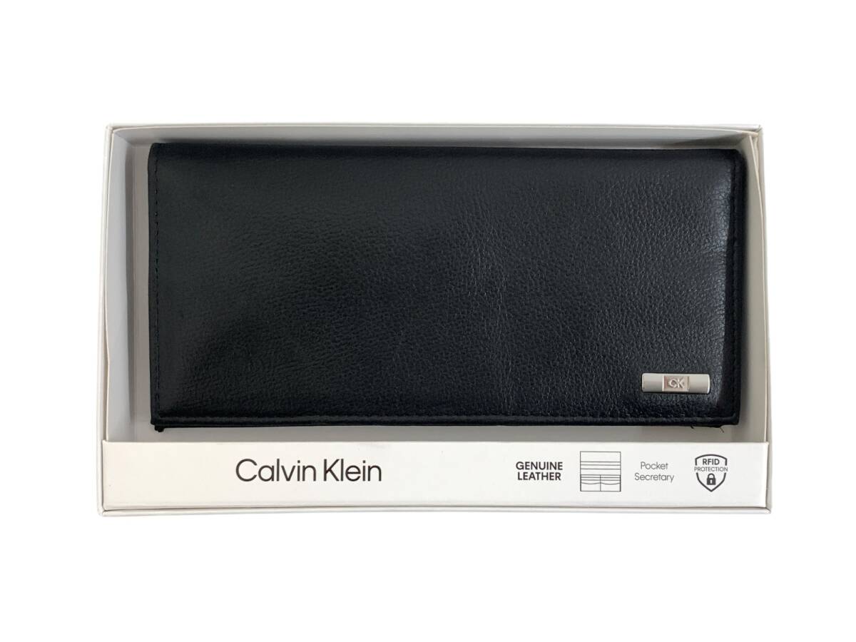 Calvin Klein (カルバンクライン) 長財布 レザー 二つ折り 31CK190009 ブラック メンズ/004拍卖
