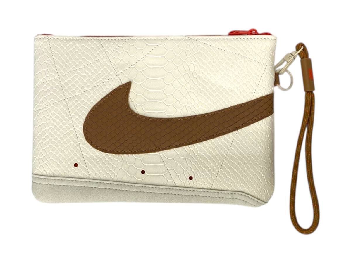 NIKE (ナイキ) BLAZER WRISTLET LARGE ブレーザー リストレット 小銭入れ 財布 ポーチ NW0003 ベージュ系×ブラウン 雑貨/009拍卖