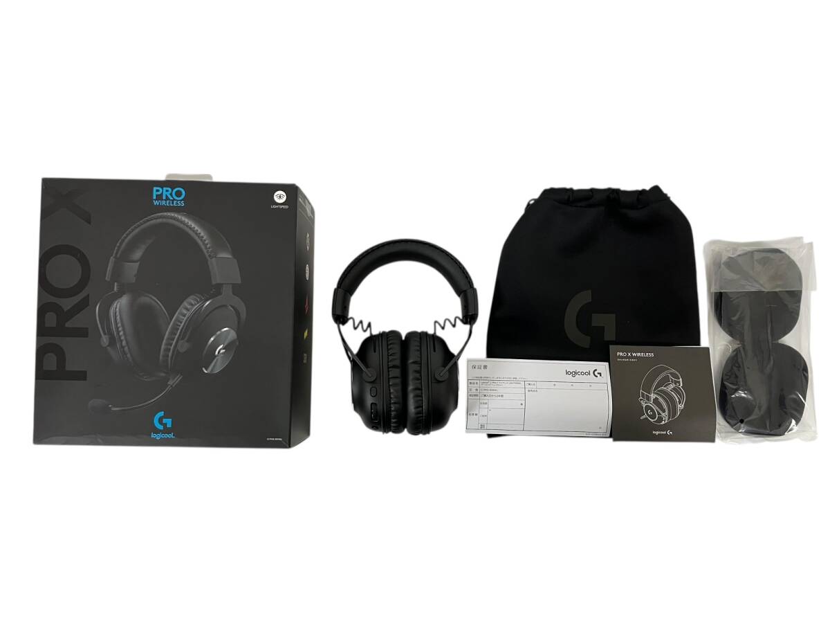 Logicool (ロジクール) PRO X Wireless LIGHTSPEED Gaming Headset ワイヤレスゲーミングヘッドセット G-PHS-004WL ブラック 家電/199拍卖