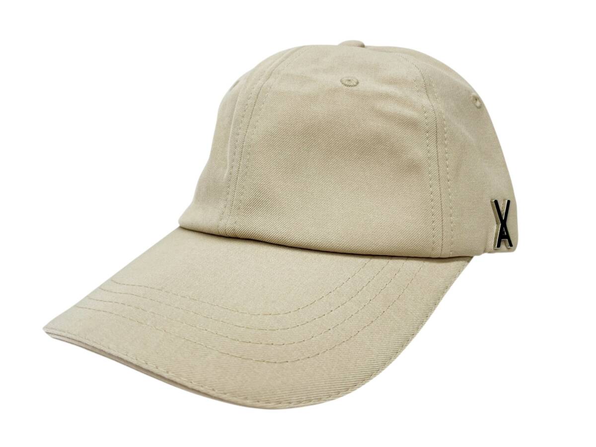 【新品】VARZAR (バザール) Stud Over Fit Ball Cap キャップ 640 F ベージュ×シルバー レディース/028拍卖