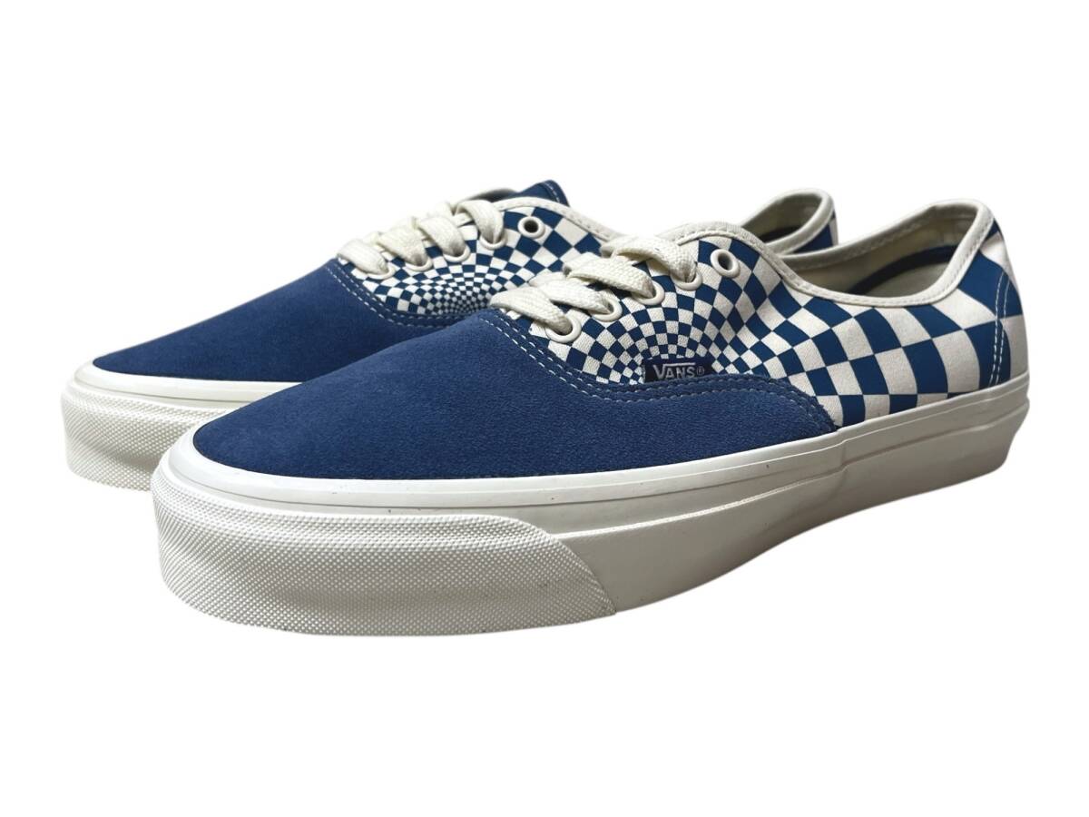 VANS (バンズ) AUTHENTIC REISSUE 44 RADIAL CHECKERBOARD スニーカー VN000CW21P0 30cm US12 ネイビー メンズ/065拍卖