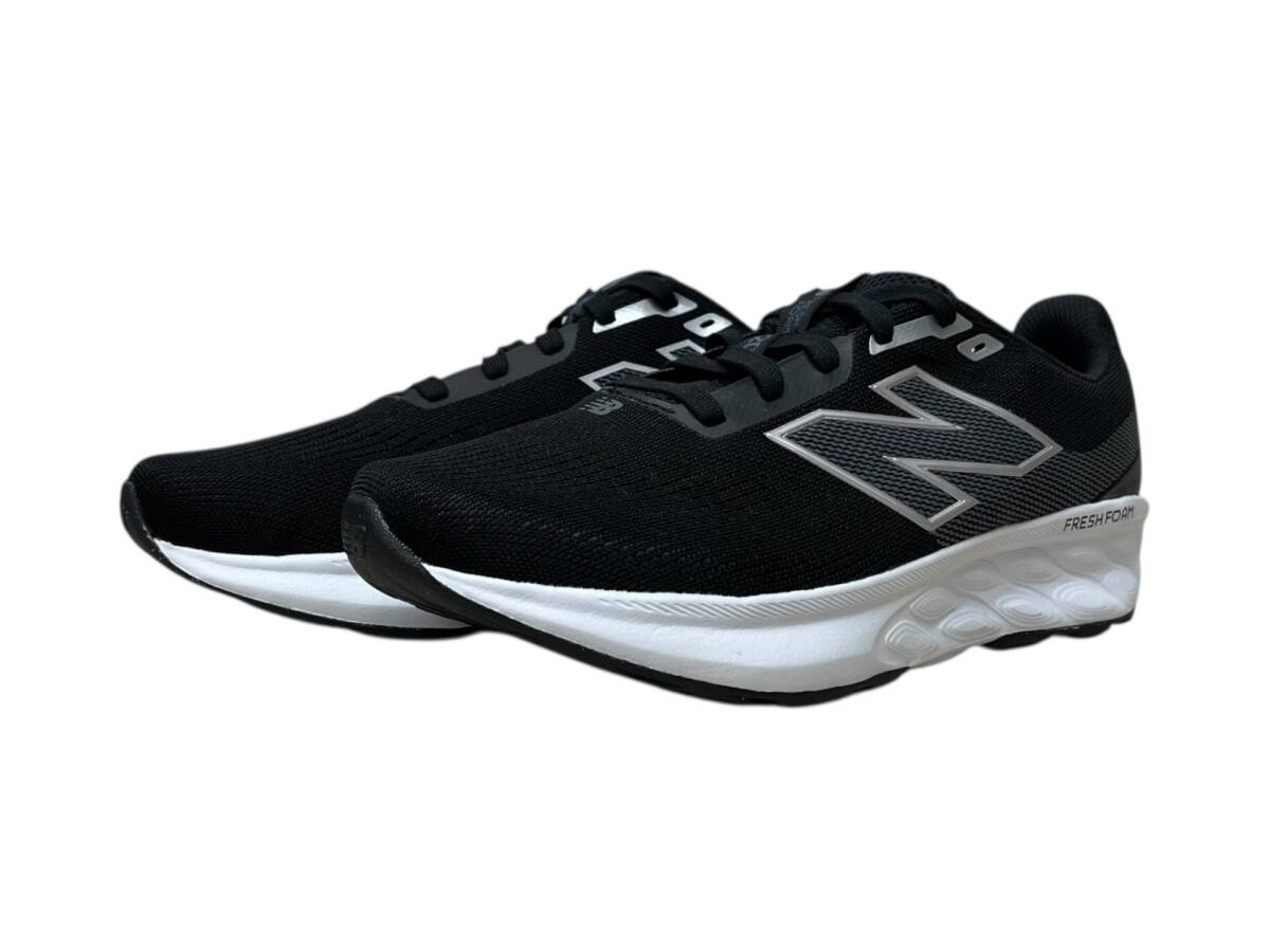 NEW BALANCE (ニューバランス) Fresh Foam 520 ランニングシューズ M520LK9 26cm US8 ブラック×ホワイト メンズ/199拍卖