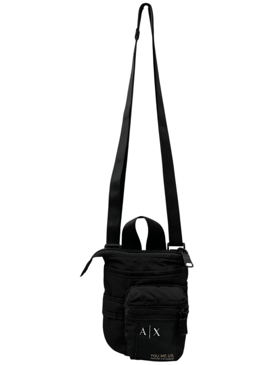 ARMANI EXCHANGE (アルマーニエクスチェンジ) ミニポーチ ショルダー ブラック メンズ/078拍卖