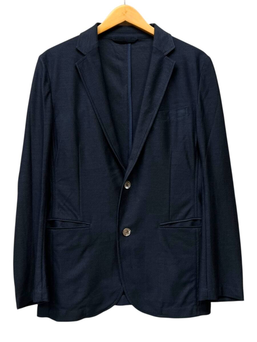 EPOCA UOMO (エポカウォモ) 2B テーラードジャケット 2釦 麻 ヘンプ M1E43-355-29 46 ネイビー メンズ/199拍卖