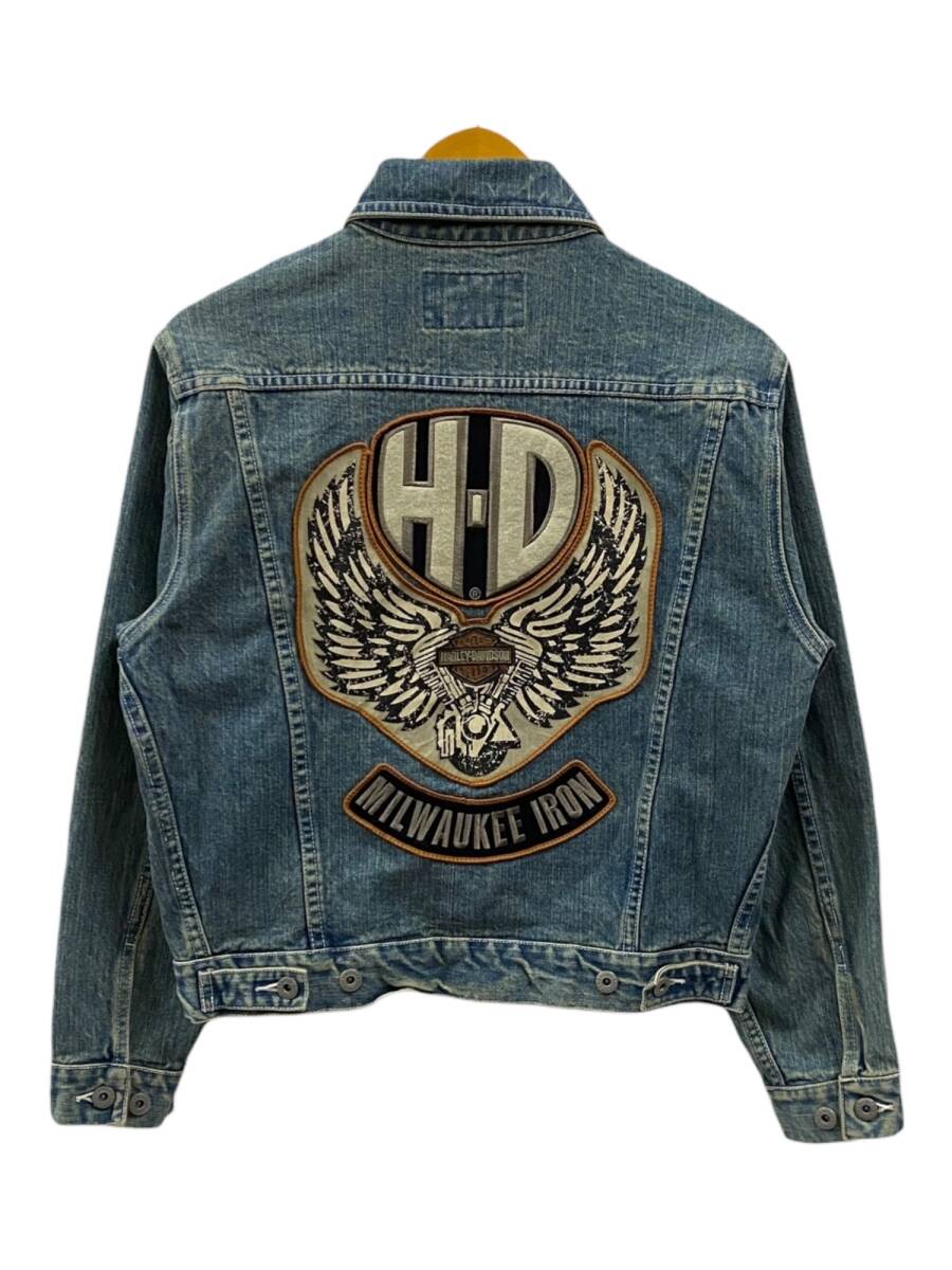 HARLEY DAVIDSON (ハーレーダヴィッドソン) デニムジャケット ジージャン MILWAUKEE IRON 30297 M ライトインディゴ メンズ/078拍卖