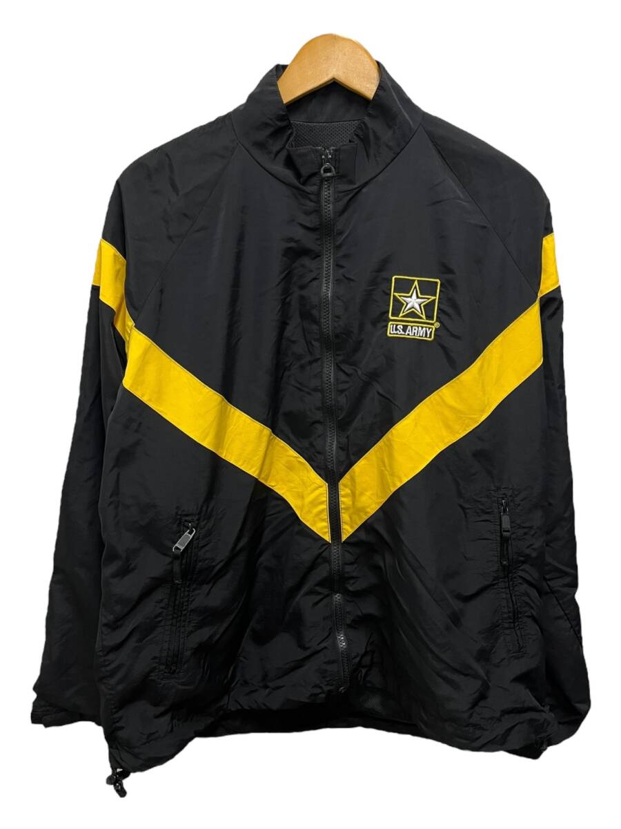U.S.ARMY (USアーミー) APFU トレーニングジャケット 2001年製 ナイロン UNICOR/FCI MIAMI M-S ブラック×イエロー メンズ/199拍卖