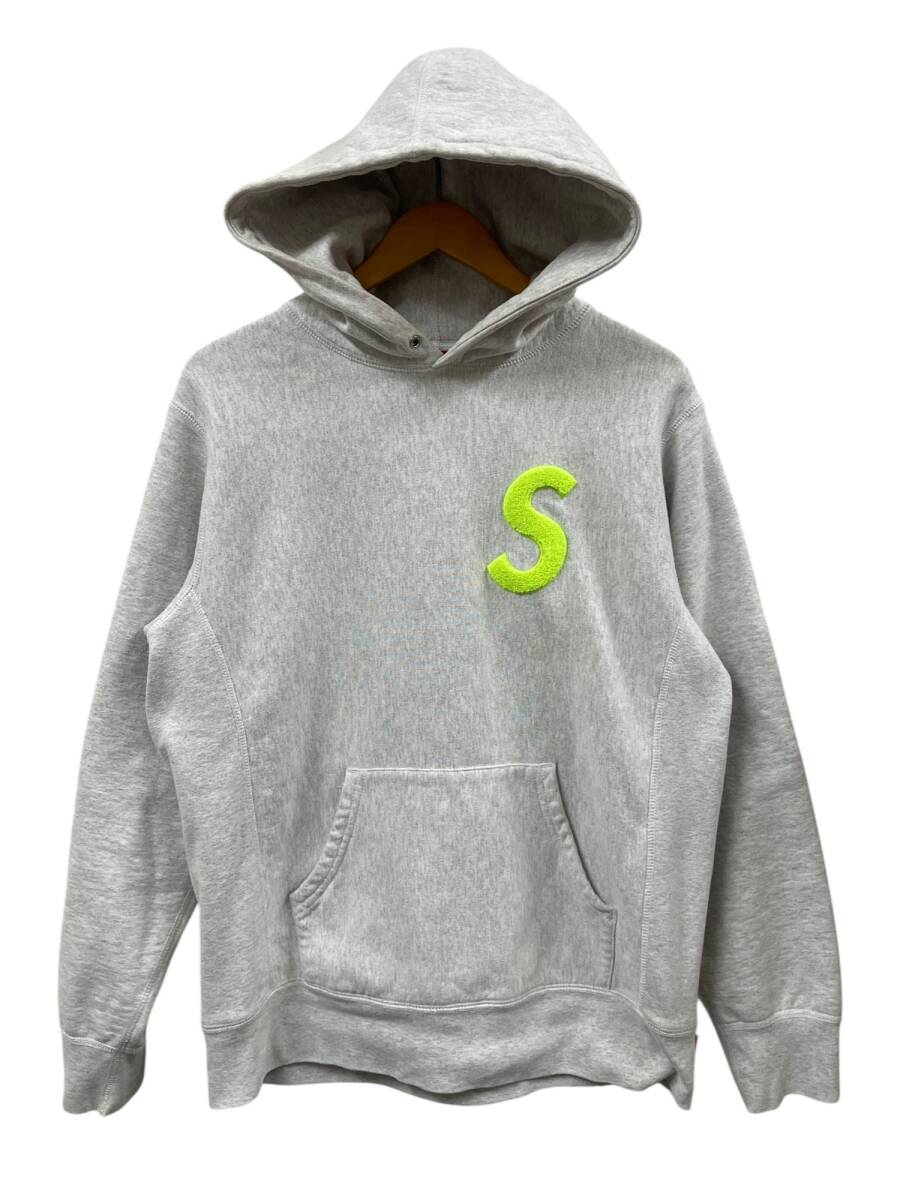 Supreme (シュプリーム) SUPREME S LOGO HOODED SWEATSHIR パーカー フーディー 19AW M グレー メンズ/065拍卖