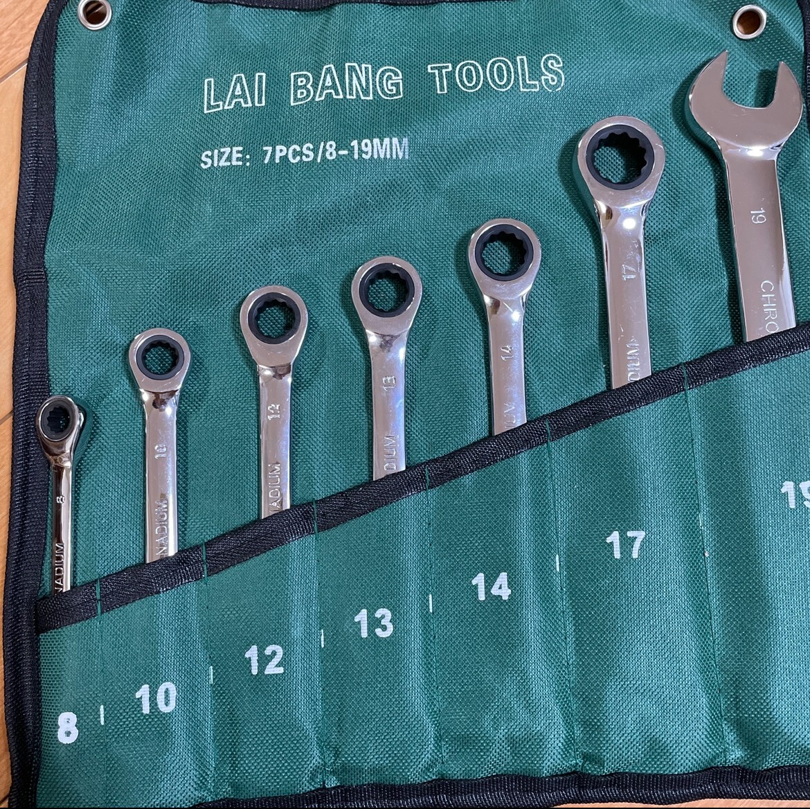 安い!! 7本セット コンビネーションレンチ ラチェットレンチ スパナ 工具 DIY メガネレンチ 新品 再入荷拍卖