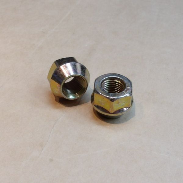 低頭 ホイールナット M12P1.25 全長約16mm HEX19 60度 貫通 M12x1.25 スペーサー ワイトレ PCD変換 ツバ付 10個 ON122516H19拍卖