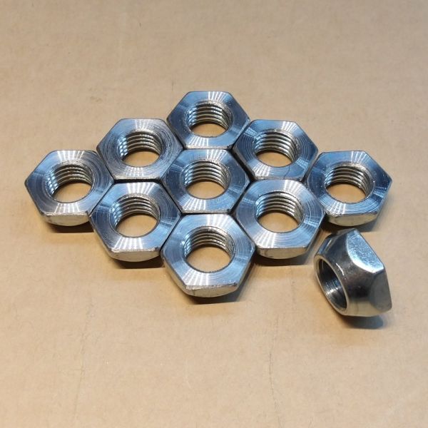 超 低頭 ホイールナット M12P1.5 全長約9mm HEX19 60度 貫通 M12x1.5 スペーサー ワイトレ PCD変換 最薄 ワンオフ 8個 ON125009H19拍卖