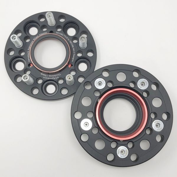 634produce 508FB ワイトレ スペーサー 5穴PCD108/65.1→108/65.1 2枚 装着ボルトM12P1.75 17mm 20mm 22mm 30mm厚 弾丸ライツ ボルボ850拍卖