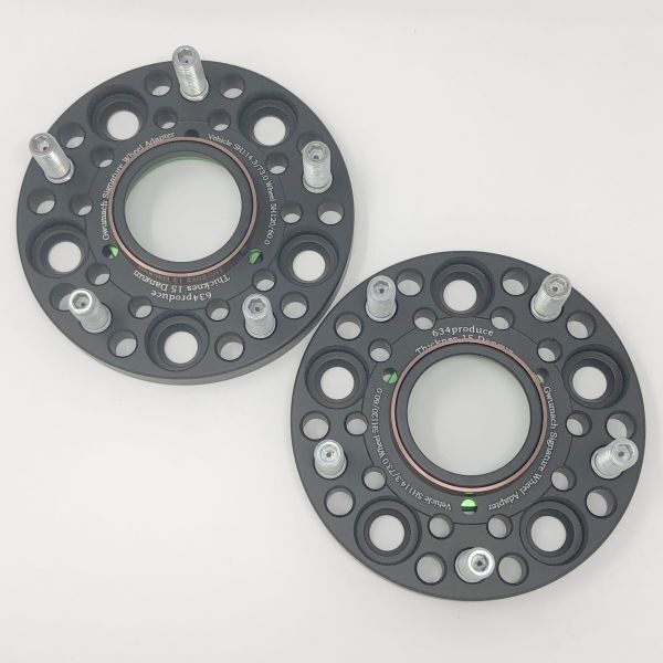 634produce 520FR PCD変換 5穴PCD114.3/73.1(60.1 64.1 66.1 67.1) → 120/60(72.6) 15mm厚 4枚 装着ナット付属 弾丸ライツ拍卖