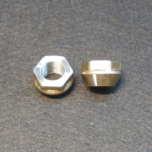 低頭 ホイールナット 1/2-20 全長約13mm HEX19 60度 貫通 1/2UNF スペーサー ワイトレ PCD変換 ツバ付 ワンオフ 10個 ONUNF13H19拍卖