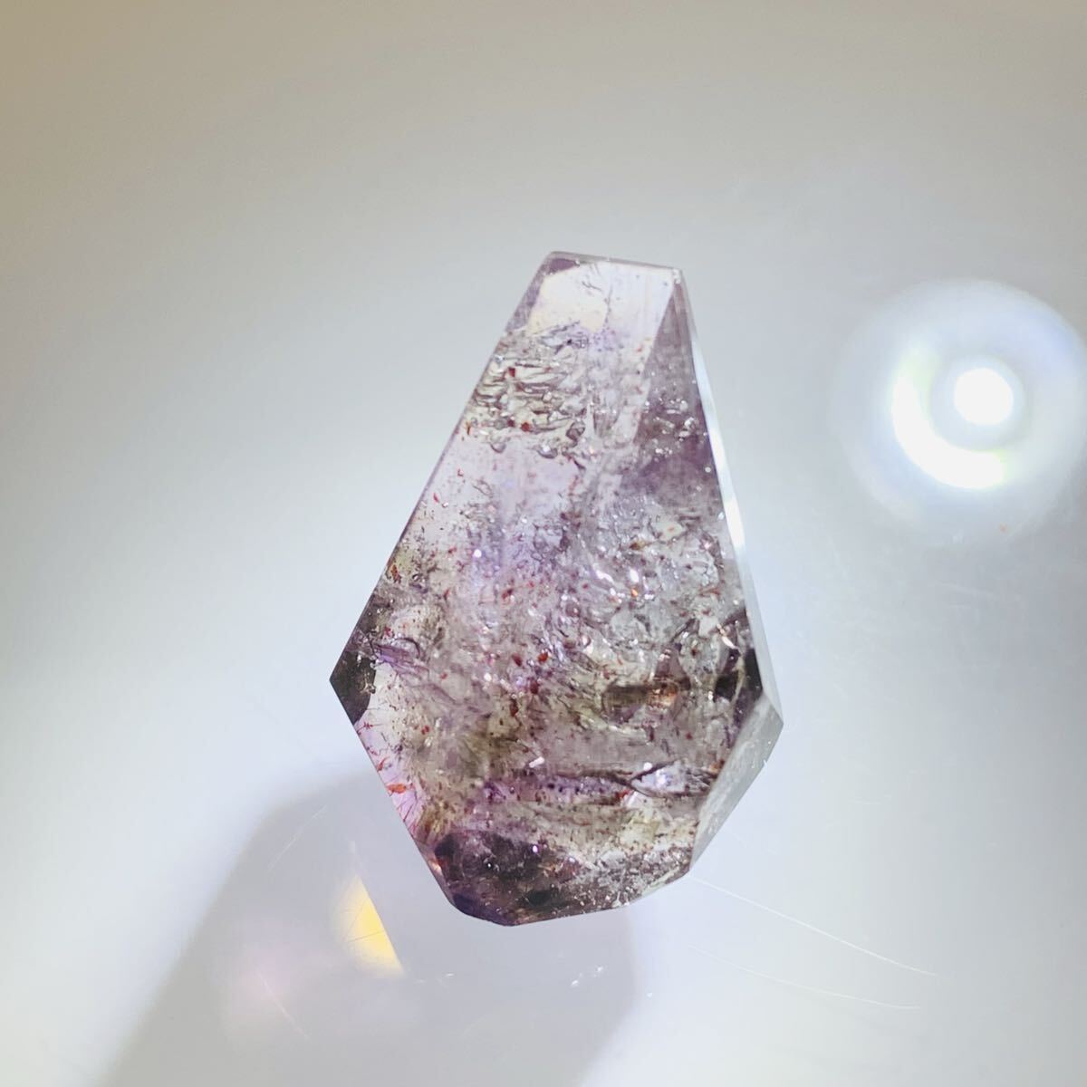 スーパーセブンエレスチャル アメジスト 紫水晶 原石 天然石 鉱石置物 穴無し 4g拍卖