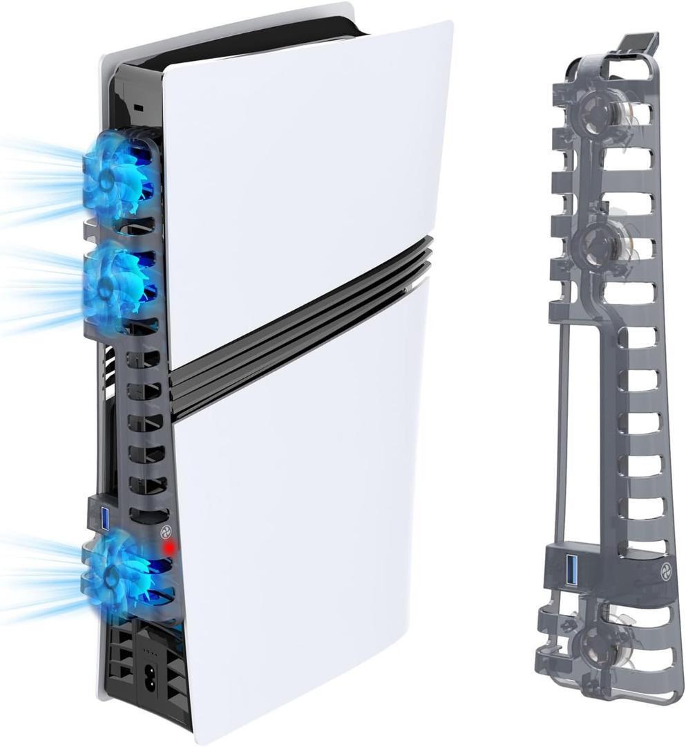 15-12★旧型PS5用 冷却ファン PS5用放熱 冷却 2段階風速調整拍卖