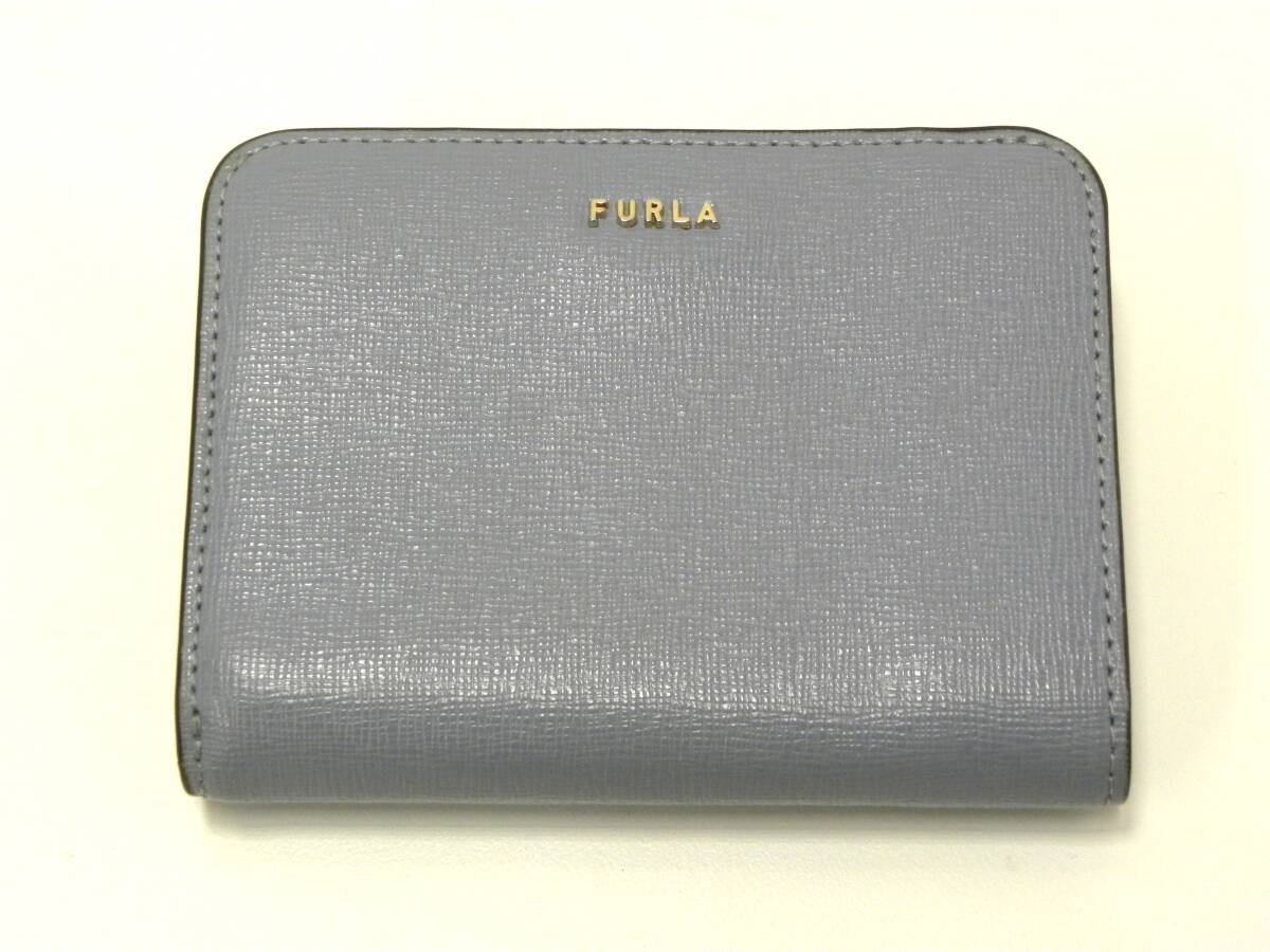 ブランド祭 フルラ クラシック コンパクト ウォレット ラウンド ファスナー 二つ折り 財布 レディース FURLA ブルー系拍卖