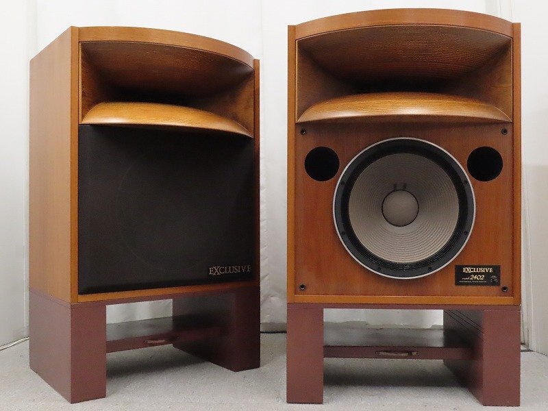 ■□【良品・全国発送可】EXCLUSIVE Model 2402 スピーカーペア スタンド付 エクスクルーシブ□■029692001W-4□■拍卖