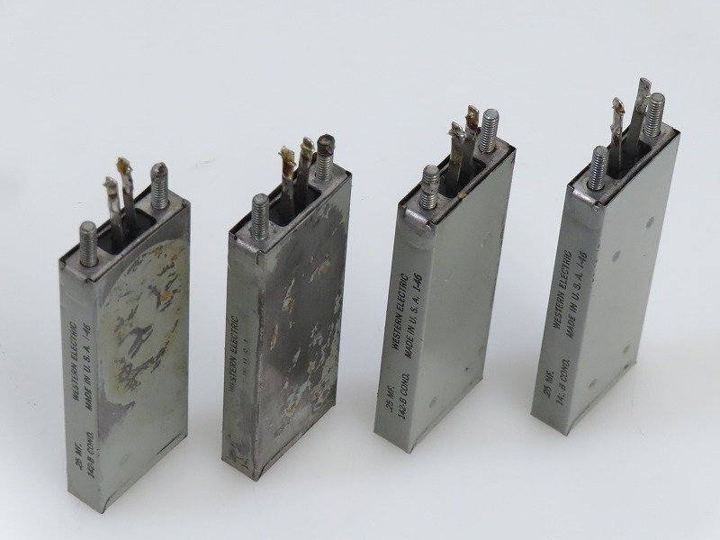 ■□Western Electric 142-B 0.25MF オイルコンデンサ 4個 ウエスタンエレクトリック□■031269052J□■拍卖