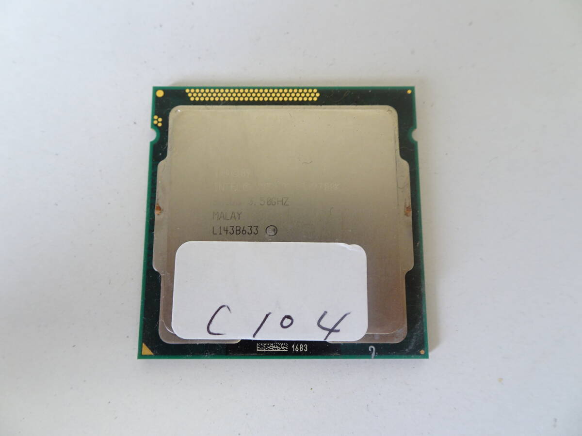 Intel Core i7 i7-2700K SR0DG 3.50GHz Socket1155 管理C104拍卖