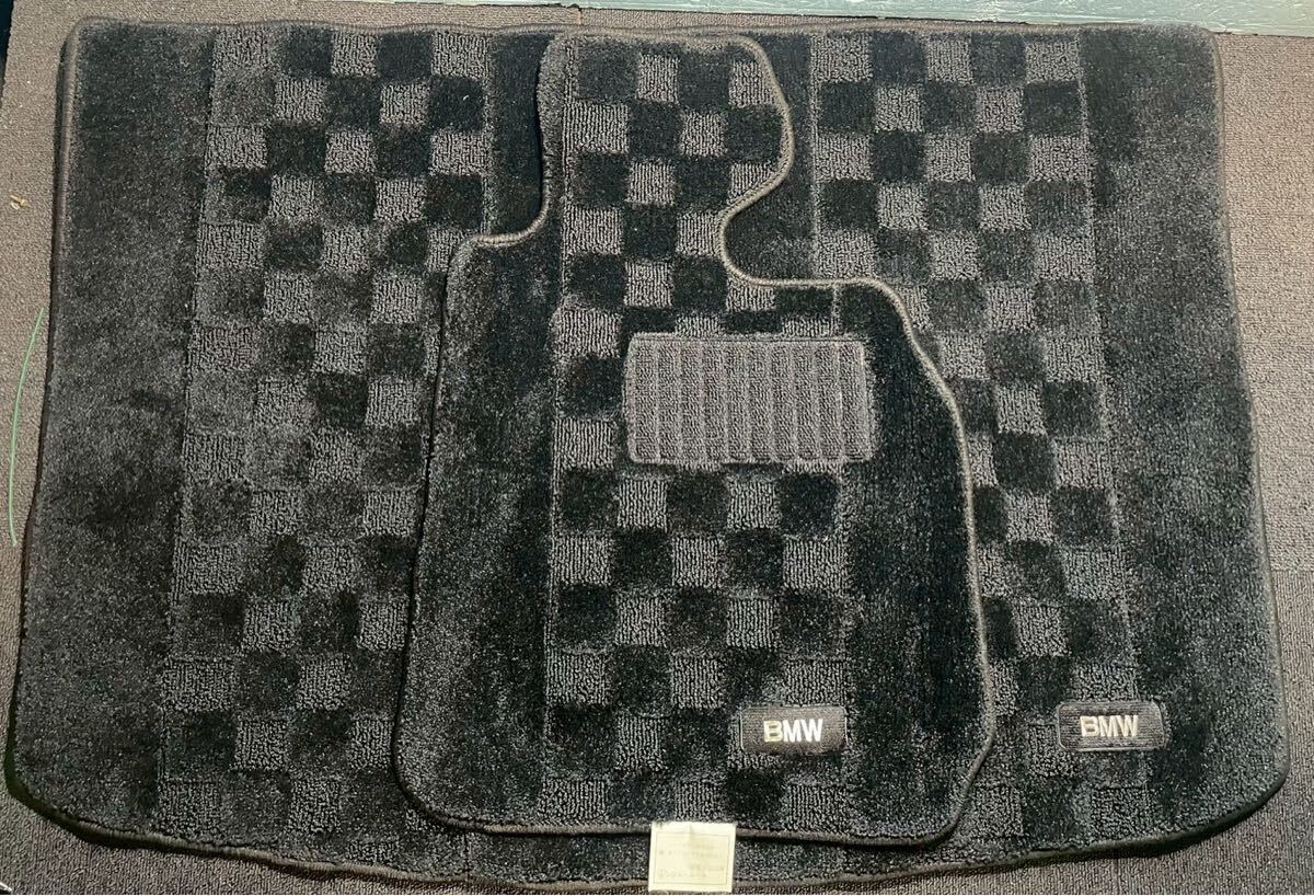 【ディーラー保管品】BMW純正 フロアマット ブラック チェッカーデザイン 3シリーズ系 美品 拍卖