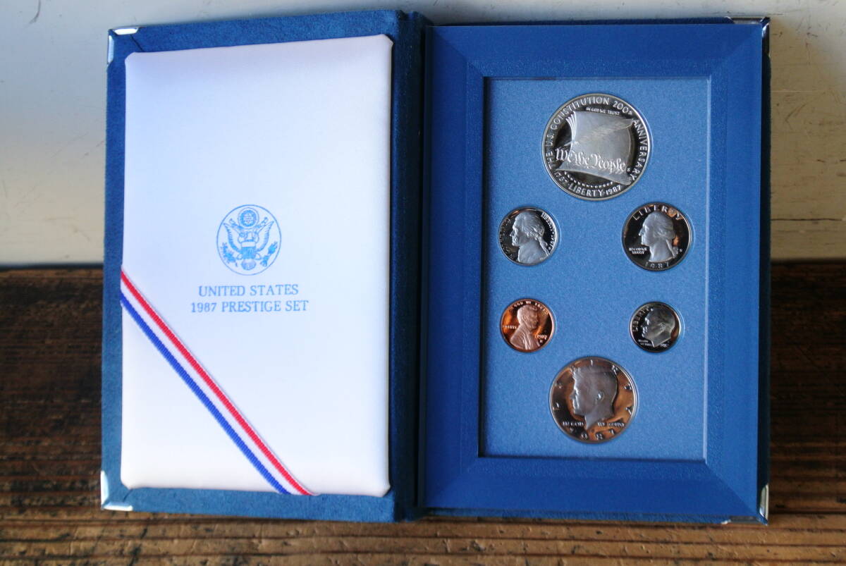 アメリカ 1987年 プレステージ プルーフコイン セット UNITED STATES PRESTIGE SET 貨幣セット 銀貨入り 検】記念コイン拍卖