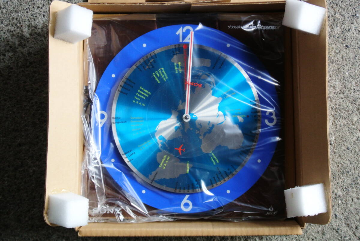 未使用品!SONY ソニー ジェットセンサー 世界時計 置き時計 プラス・トリニトロン JECO ジェコー 販促品 非売品 動作確認済拍卖