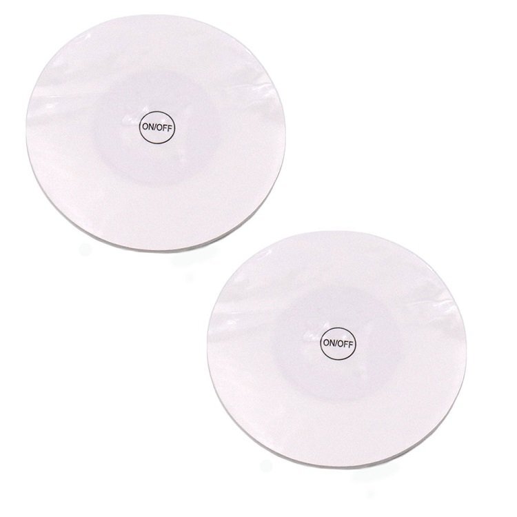 光るコースター 2個セット 光るステッカー 貼り付け 電池駆動 3点灯モード グラスコップ ジョッキコップ【ホワイト】LEDCST02S拍卖